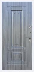 Дверь Тип 8939 Б МГ (Черная фурнитура) - Белая шагрень/МДФ